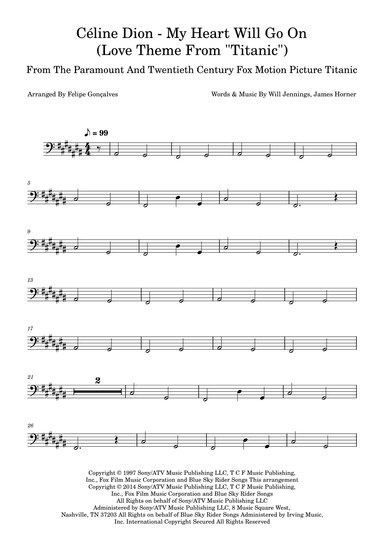 My Heart Will Go On (love Theme From 'titanic') (arr. Felipe Gonçalves)