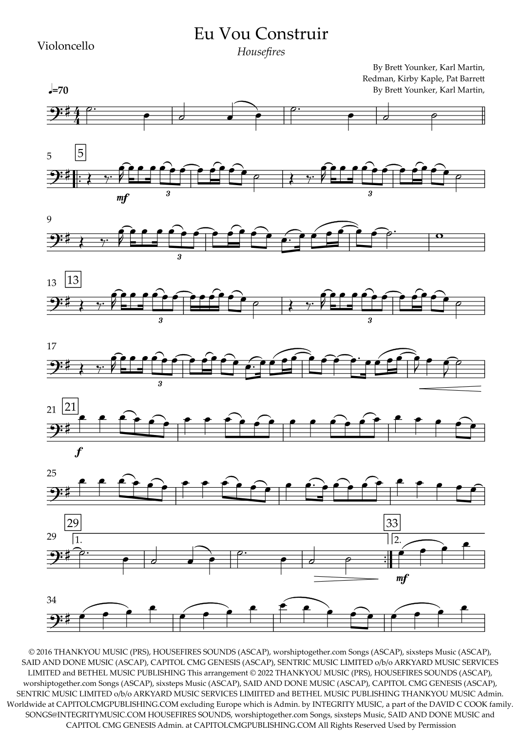 Build My Life (arr. Fabio Britto)