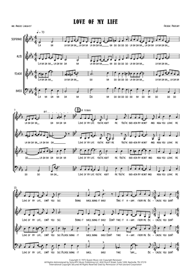 Love Of My Life (arr. Anders Lindqvist)