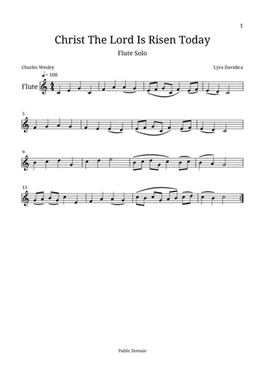 Christ The Lord Is Risen Today (arr. Aliese Watts)