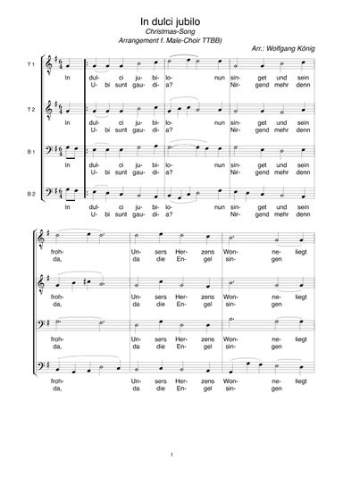 In dulci jubilo (arr. Wolfgang König)
