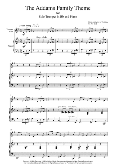 Addams Family Theme (arr. Tim Curd)
