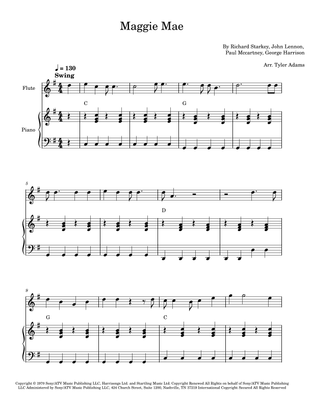 Maggie Mae (arr. Tyler Adams)