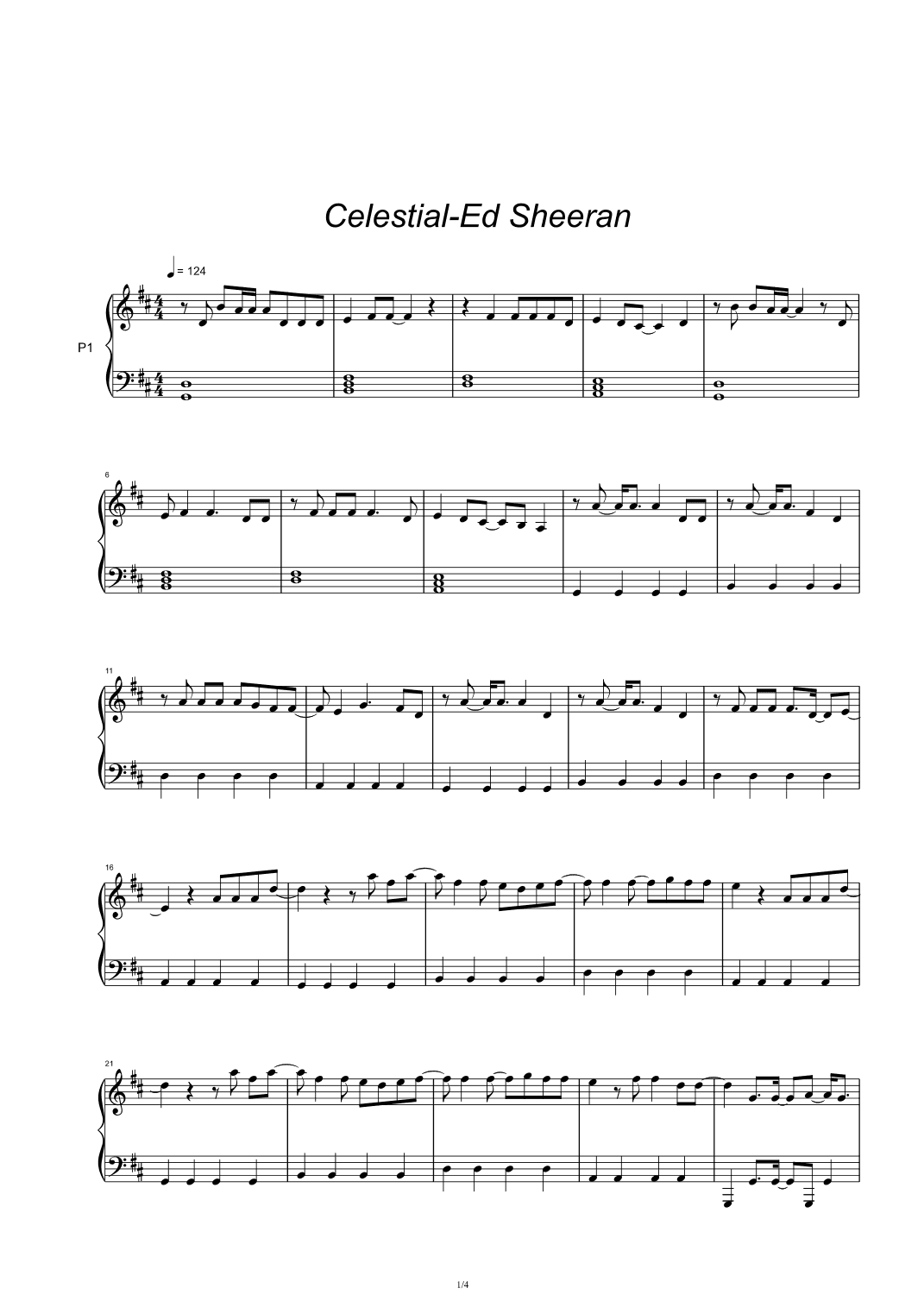 Celestial (arr. Ed Sheeran)