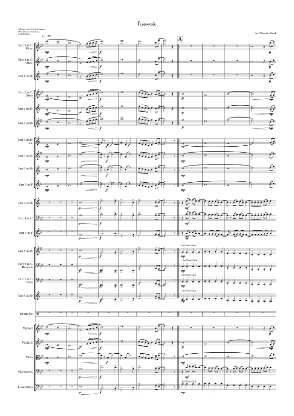 Firework (arr. Tom Rundle-Wood)