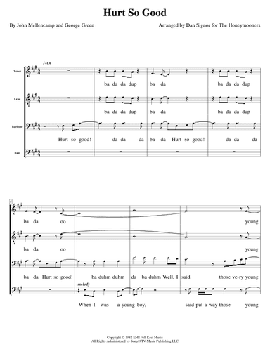 Hurts So Good (arr. Dan Signor)