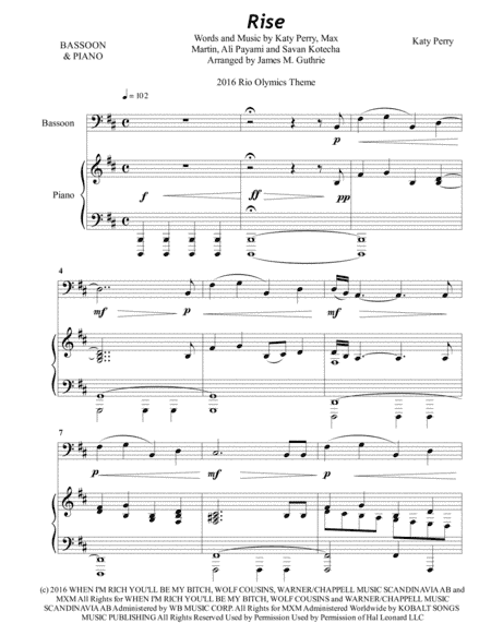 Rise (arr. James M. Guthrie, ASCAP)