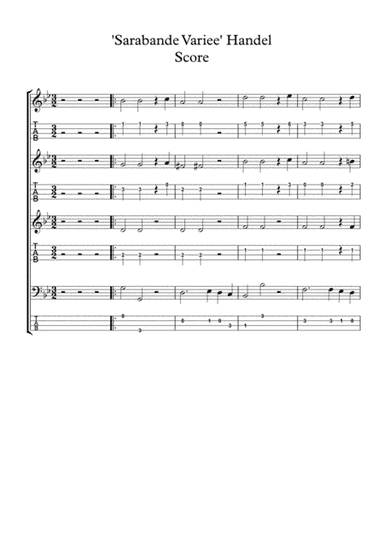 Sarabande Vairee - Handel (arr. Chris J. Day)