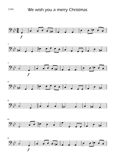 We Wish You a Merry Christmas - Cello Solo (arr. Ygor Nunes)
