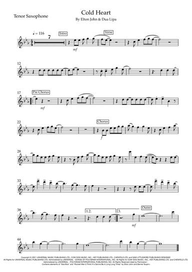 Cold Heart (pnau Remix) (arr. Matt Luff)