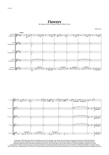 Flowers (arr. Langanho)