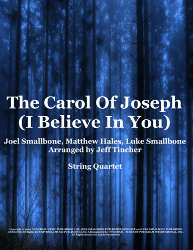 The Carol Of Joseph (i Believe In You) (arr. Jeff Tincher)