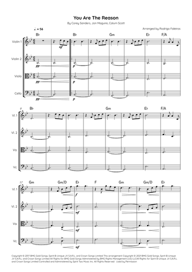 You Are The Reason (arr. Rodrigo Faleiros)