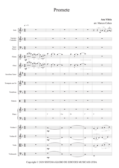 Promete (arr. Marcos Cohen)