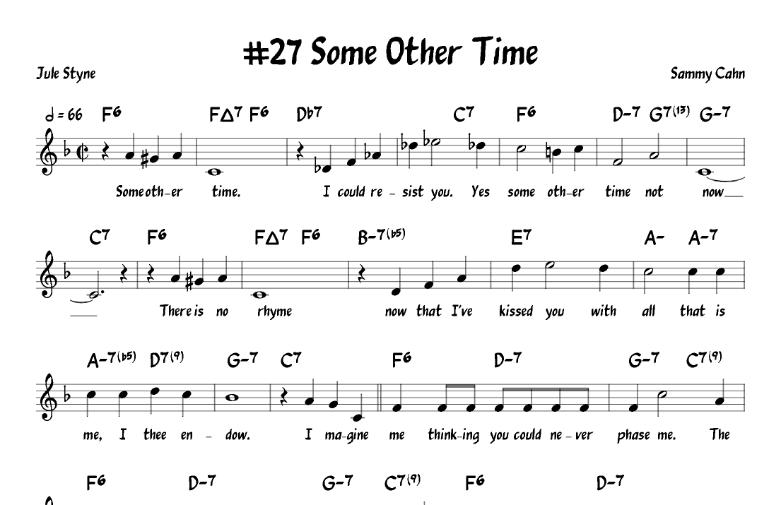 Some Other Time (arr. John Fries)