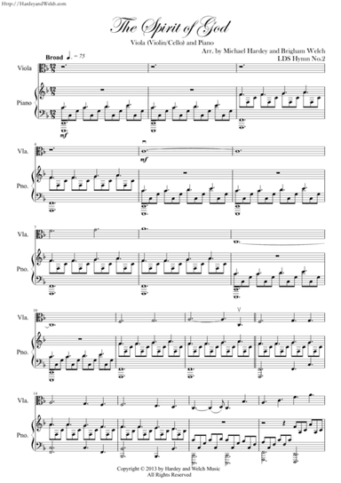 The Spirit of God (arr. Michael Hardey and Brigham Welch)