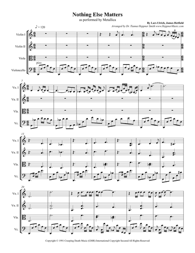 Nothing Else Matters (arr. Dr. Tianna Heppner Smith www.HeppnerMusic.com)