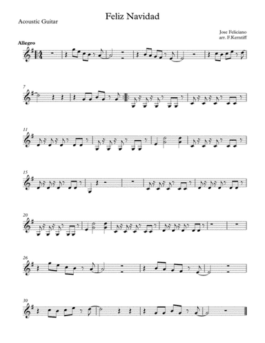 Feliz Navidad (arr. Frank Kerntiff)