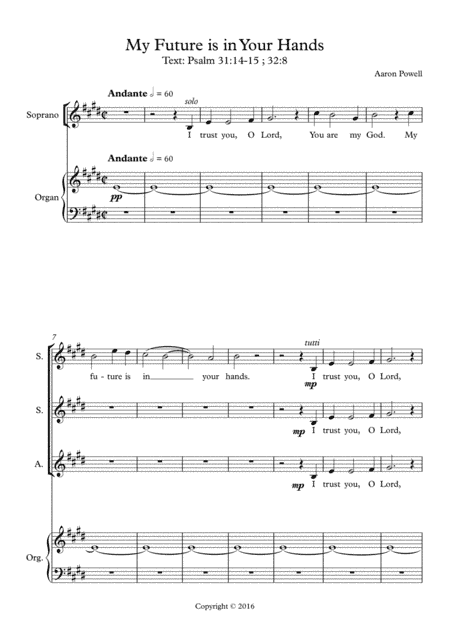 My Future is in Your Hands