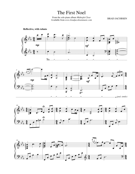 The First Noel (arr. Brad Jacobsen)