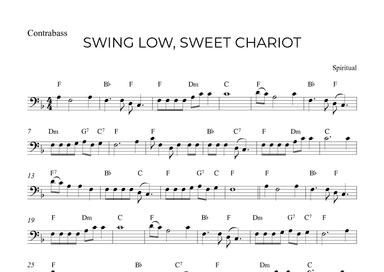 SWING LOW, SWEET CHARIOT (arr. Alex Nunes Rodrigues)