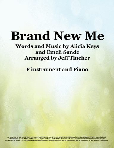 Brand New Me (arr. Jeff Tincher)