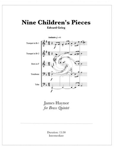 Nine Children's Pieces for Brass Quintet (arr. James Haynor)