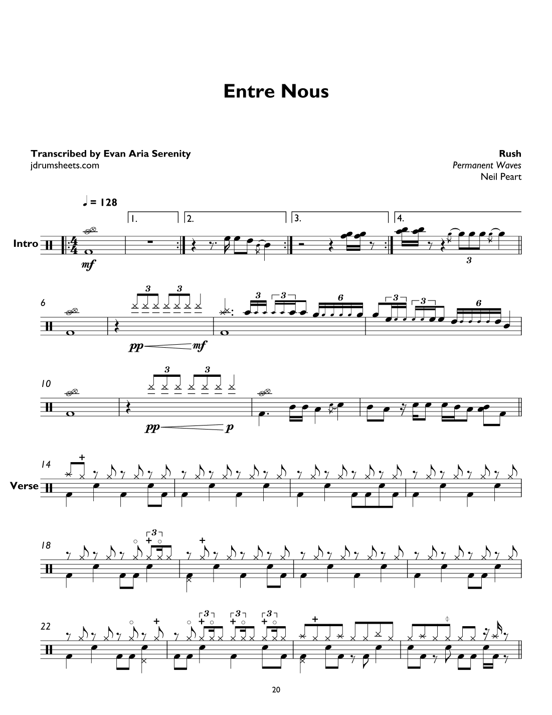 Entre Nous (arr. Evan Aria Serenity)
