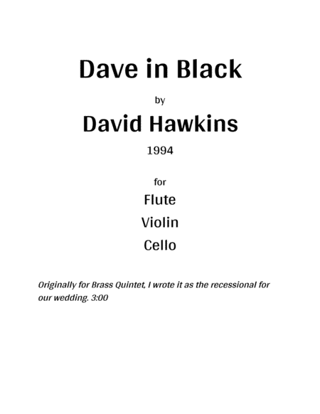 Dave in Black