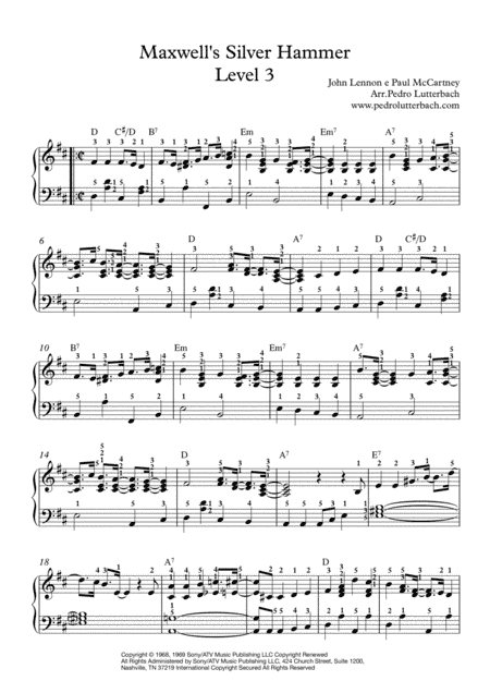 Maxwell's Silver Hammer (arr. Pedro Lutterbach)