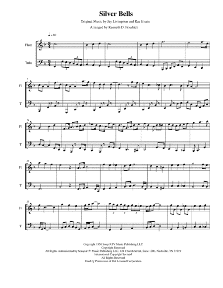 Silver Bells (arr. Kenneth D. Friedrich)