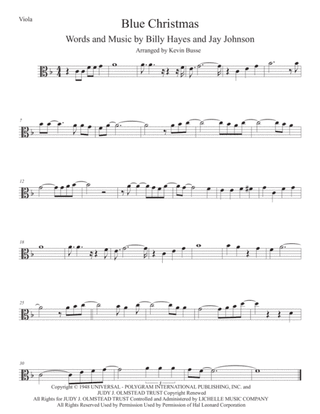 Blue Christmas (arr. Kevin Busse)