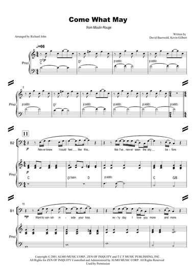 Come What May (arr. Richard John)