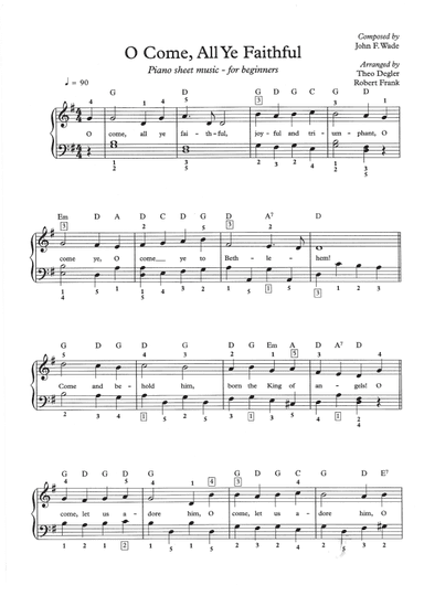 O Come All Ye Faithful (arr. Theo Degler)