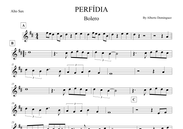 Perfidia (arr. Leo Silva)