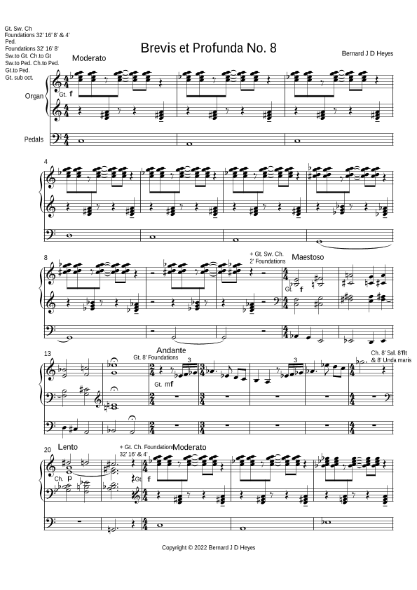 Brevis et Profunda No. 8