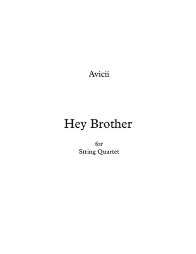 Hey Brother (arr. Mikael Landberg)