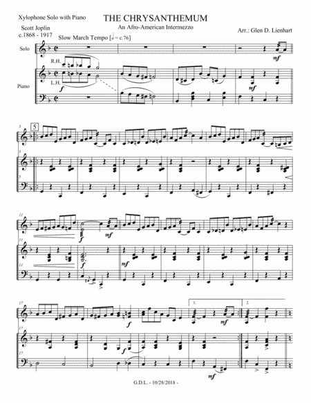 The Chrysanthemum (Mallet Percussion) (arr. Glen D. Lienhart)