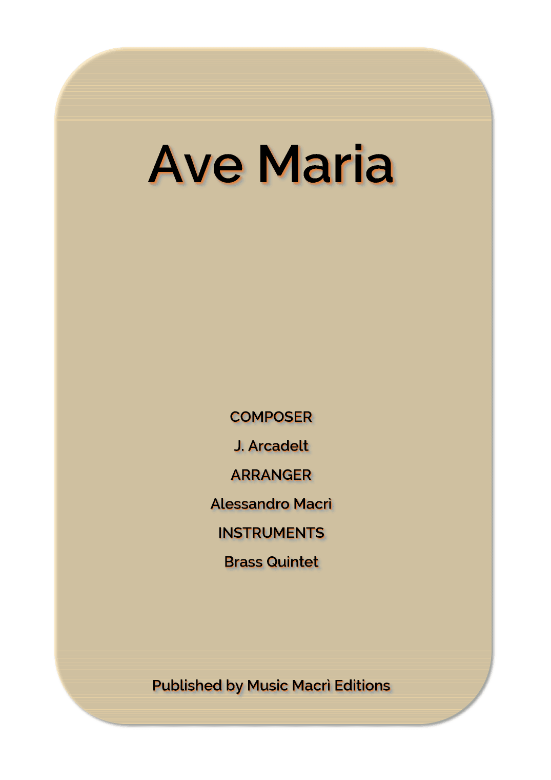 Ave Maria (arr. Alessandro Macrì)