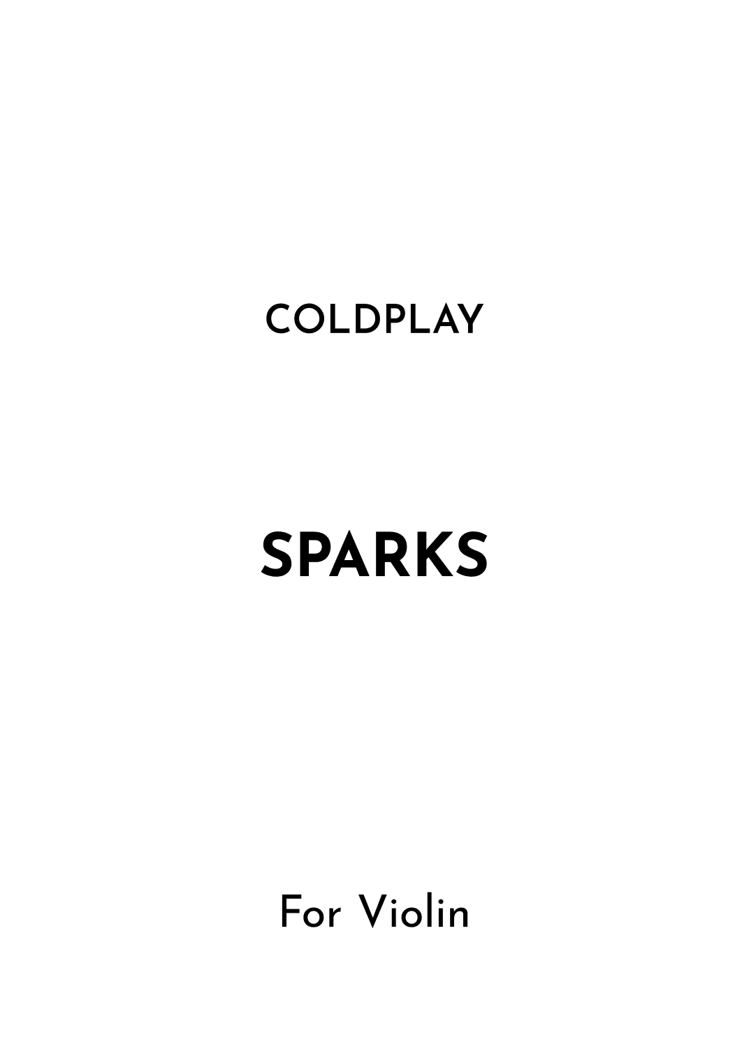 Sparks (arr. Jireh J.)