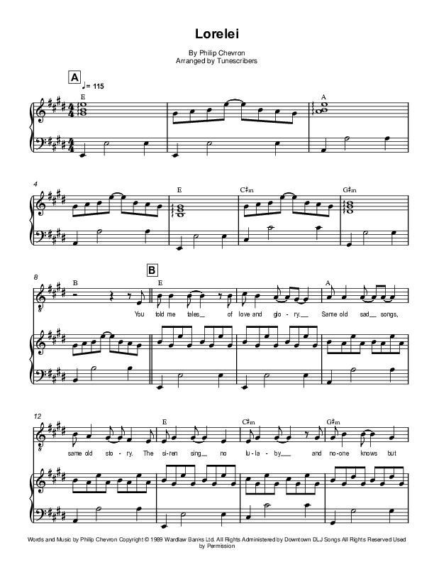 Lorelei (arr. Tunescribers)