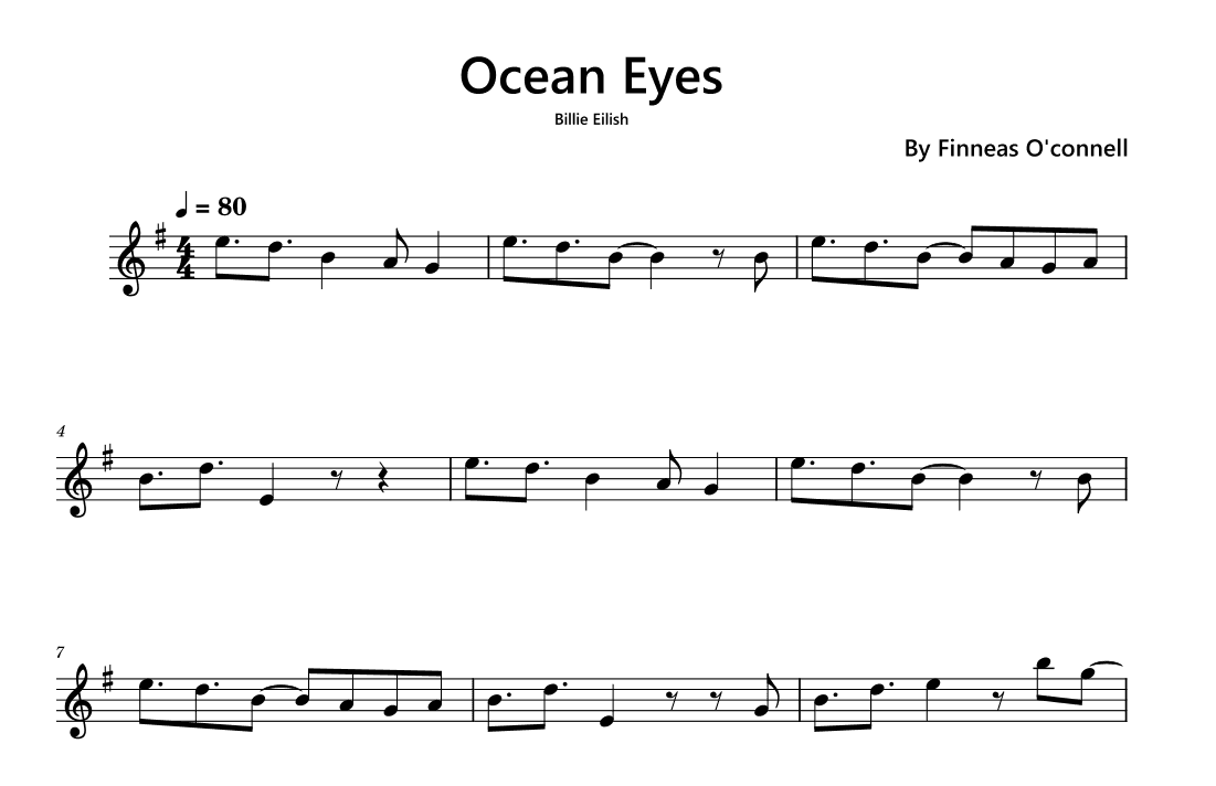 Ocean Eyes (arr. Funtom)
