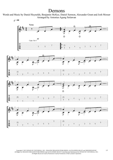 Demons (arr. Antonius Agung Setiawan)