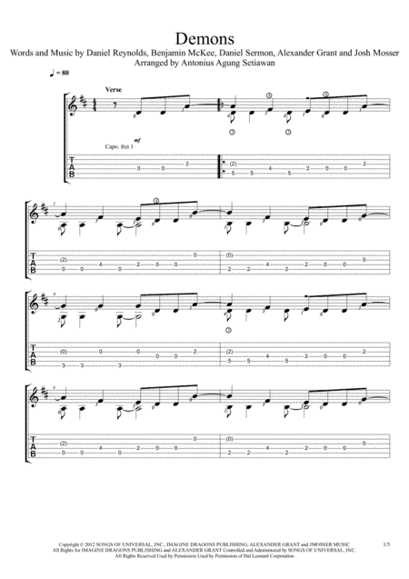 Demons (arr. Antonius Agung Setiawan)
