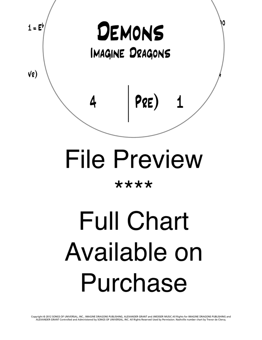 Demons (arr. Trevor de Clercq)