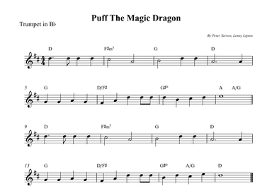 Puff The Magic Dragon (arr. Wesley S. SIlva)