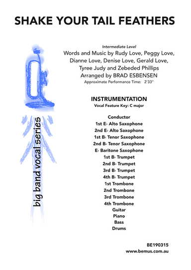 Shake Your Tail Feathers (arr. Brad Esbensen)