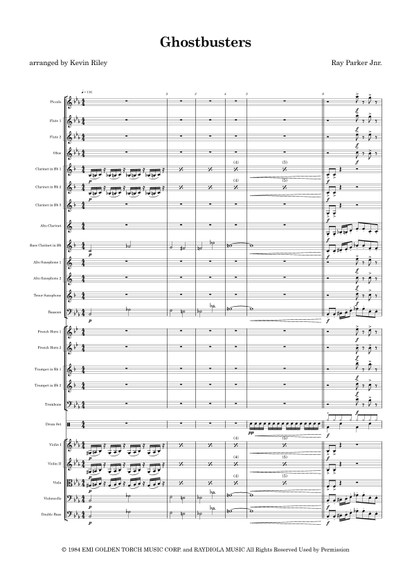 Ghostbusters (arr. Kevin Riley)