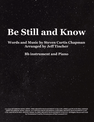 Be Still And Know (arr. Jeff Tincher)