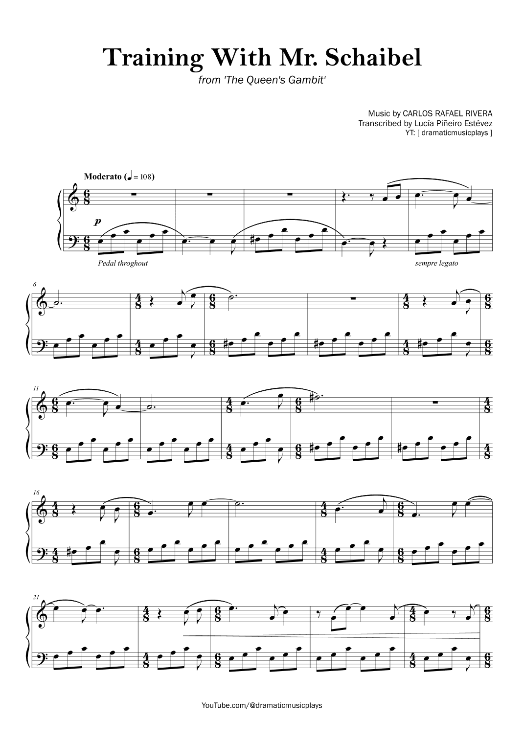 Training With Mr. Schaibel (arr. Lucía Piñeiro Estévez)